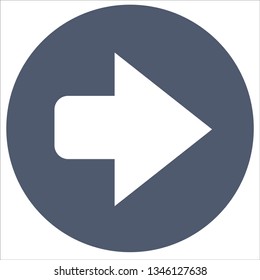 right arrow flat icon