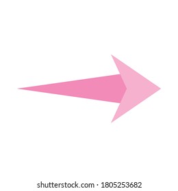 right arrow flat style icon design of direction web forward and infographic theme Vector illustration