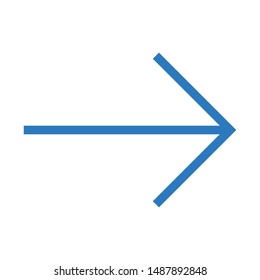 right arrow glyph colour vector icon