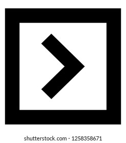 Right arrow glyph icon