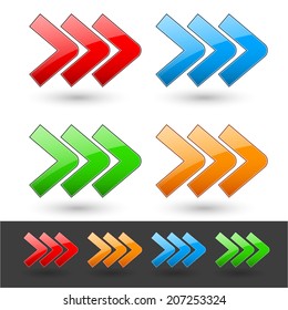 Right arrow graphics, vector