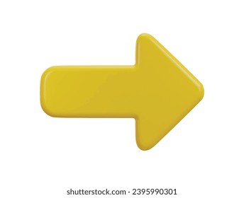 right arrow icon 3d rendering vector illustration