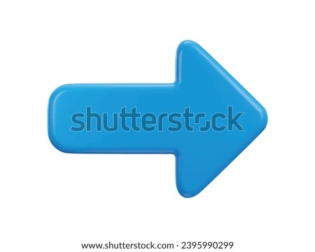 right arrow icon 3d rendering vector illustration