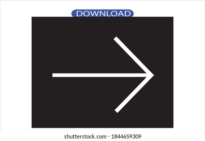 right arrow icon, clean and solid view.