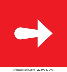 Right arrow icon, common graphic resources, vector illustration.