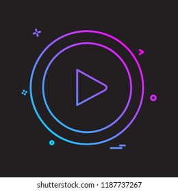Right arrow icon design vector