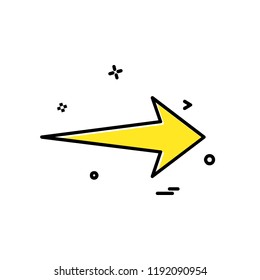 Right arrow icon design vector