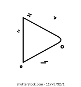 Right arrow icon design vector