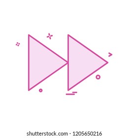 Right arrow icon design vector