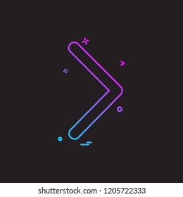 Right arrow icon design vector