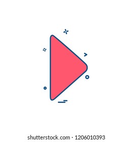 Right arrow icon design vector