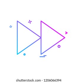 Right arrow icon design vector