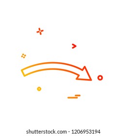 Right arrow icon design vector