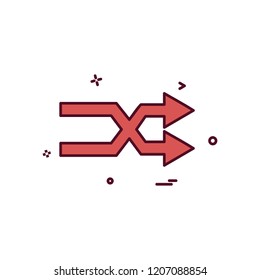 Right arrow icon design vector