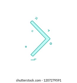 Right arrow icon design vector