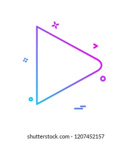 Right arrow icon design vector