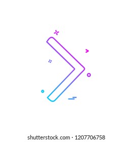 Right arrow icon design vector