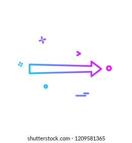 Right arrow icon design vector