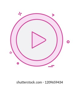 Right arrow icon design vector