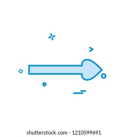 Right arrow icon design vector