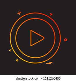 Right arrow icon design vector