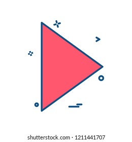 Right arrow icon design vector