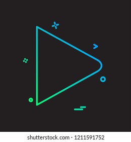 Right arrow icon design vector