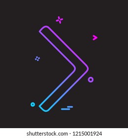 Right arrow icon design vector