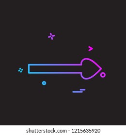Right arrow icon design vector