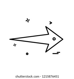 Right arrow icon design vector