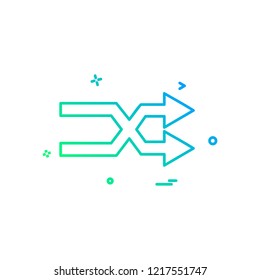 Right arrow icon design vector