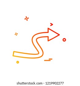 Right arrow icon design vector Right arrow icon design vector