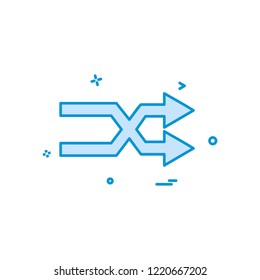Right arrow icon design vector