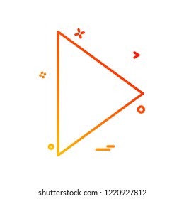 Right arrow icon design vector