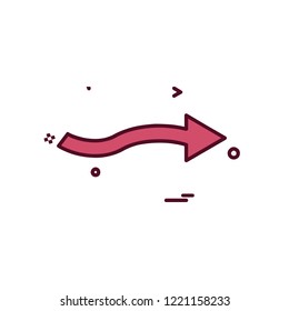 Right arrow icon design vector