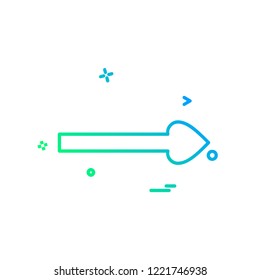 Right arrow icon design vector