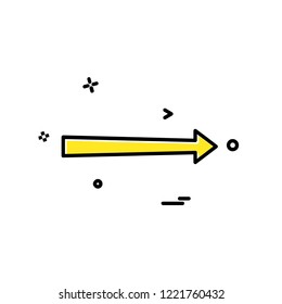 Right arrow icon design vector