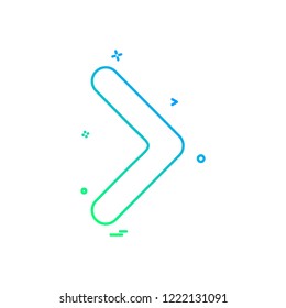 Right arrow icon design vector
