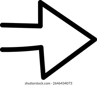 Ícone de Seta para a Direita para Ênfase e Progresso

