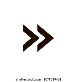 right arrow icon. flat design