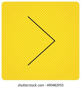 Right arrow icon. Forward sign.