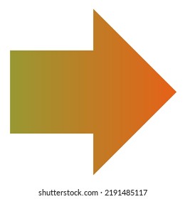 Right Arrow Icon Gradient Vector