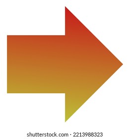 Right Arrow Icon Gradient Vector