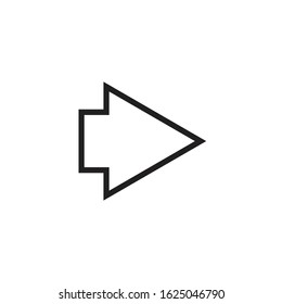 Right Arrow Icon for Graphic Design Projects