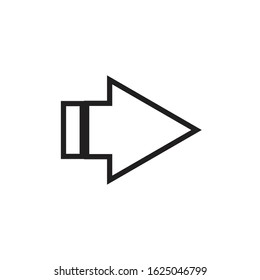 Right Arrow Icon for Graphic Design Projects