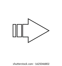 Right Arrow Icon for Graphic Design Projects