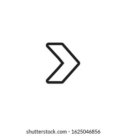 Right Arrow Icon for Graphic Design Projects