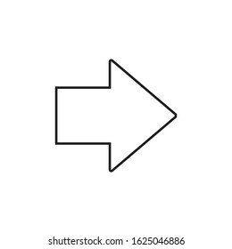 Right Arrow Icon for Graphic Design Projects