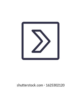 Right Arrow Icon for Graphic Design Projects