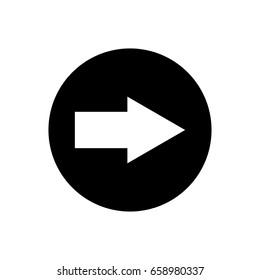 right arrow icon illustration isolated vector sign symbol
